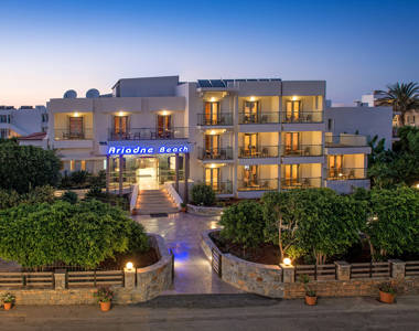 Ariadne Hotel Malia hotel front entrance