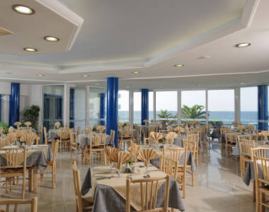 Ariadne Hotel Malia restaurant sitting area